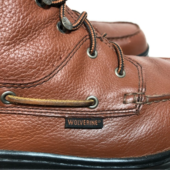 Wolverine Leather Work Steel-Toed BOOTS Size 14-M Excellent Condition - Like New - Picture 9 of 10